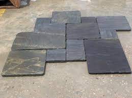 Black Sandstone Tumbled Slate Paving Landscape Projects Sandstone