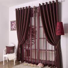 Our luxurious sheer grommet panels gives your home a new elegant look. Bedroom Or Living Room Decorative Dark Red Curtains