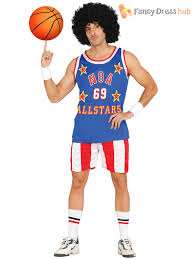 Mens Basketball Player Costume Adults Nba Allstars Fancy Dress Usa Sports Outfit Ebay