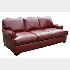 Browse red loveseat styles like suede, microfiber & leather at furniture.com. Barn Pottery Three Cushion Maroon Leather Sofa Mutualart