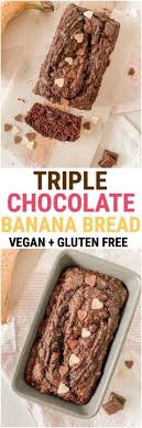 Triple Chocolate Banana Bread Vegan Gluten Free Nourish Your Glow Recipe In 2020 Triple Chocolate Banana Bread Chocolate Banana Bread Quick Healthy Desserts
