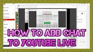 There are a few ways. How To Add A Transparent Chat Overlay To Youtube Live Streams Using Obs Youtube