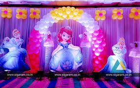Lets get colourful with rainbow party supplies! Cinderella Princess Themed Birthday Party Balloon Decoration At Rina Mahal Pondicherry