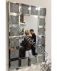 Black And Silver Wall Art Uk Multi Faceted Wall Mirrors Frameless Wall Mirrors By Outletmirrors Com Large Selection Of Silver Mirrors Black Bron In 2020 Mirror Wall Framed Mirror Wall Mirror