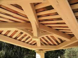 Auvent Construction Bois Charpente Traditionnelle Charpente