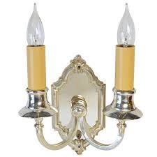 Vintage dark silver wall pillar candle holders. Silver Candle Wall Sconces 5 For Sale On 1stdibs