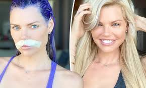 How i went from black to a dark ash blonde / light brown hair color ~ subscribe & turn on. Sophie Monk Fixes Her Brassy Blonde Hair With A Purple Shampoo After A Disastrous At Home Box Dye Daily Mail Online