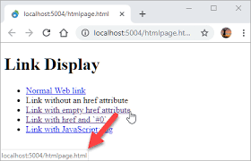 However, unless i've missed some trick, the resulting url will have at. Back To Basics Non Navigating Links For Javascript Handling Rick Strahl S Web Log