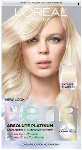L Oreal Feria Absolute Platinums Hair Color Extreme Platinum Walmart Com Platinum Hair Color Hair Color Shades Platinum Blonde Hair