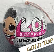 (1) secret message, (2) collectible stickers, (3) bottle, (4) shoes, (5) outfit, (6) fashion accessory, and (7) l.o.l. Lol Surprise Doll Holiday Bling Series Gold Top Sugar Queen Or Splash Queen Ebay In 2021 Holiday Bling American Girl Doll House Gold Top