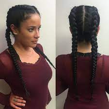27 Two Braids Hairstyles For The Summer Of 2021 Braided Hairstyles Two Braid Hairstyles French Braids Black Hair