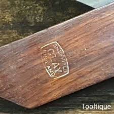 Vintage Clay Sheffield 12” Rosewood & Brass Mitre Hook Or Square