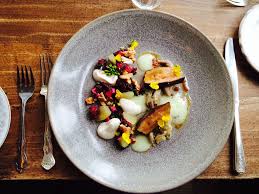 Chef Gabriel Portland Or Smoked Foie Gras Poached Quail Beets Walnuts Tofu Green Apple Green Apple Chef Walnuts