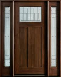 Wood front door with sidelights. Front Door Custom Single With 2 Sidelites Solid Wood With Walnut Finish Craftsman Model Gd 901 2sl Cst Glenview Doors In Chicago Il At Glenview Haus