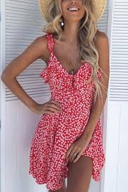 Spaghetti Strap Backless Floral Printed Sleeveless Casual Dresses 4 Colors To Choose Womensshiftdresses Ch Casual Dresses Casual Dress Printed Casual Dresses