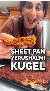 ✨ Sheet Pan Yerushalmi Kugel ✨, 🔥 The Yerushalmi Kugel Hack You’ll Thank  Me For… 🔥, Forget wrestling with giant heavy pots of noodles that take  forever to bake. I figured out the ultimate shortcut: ...