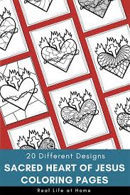 Scroll down for a soulful selection of heart clipart. Sacred Heart Coloring Pages For Kids And Adults 20 Different Designs