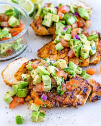 Flip the chicken breast about after about 5 to 6 minutes. Grilled Chicken Breast With Avocado Salsa Healthy Fitness Meals