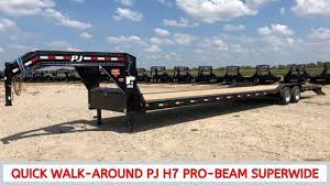 In america this is 96 or 102 in (2.44 or 2.59 m) wide and 35 or 40 ft (10.67 or 12.19 m) long. 2020 Pj 102 X40 Gooseneck Lowboy With 10 000 Lb Axles Youtube