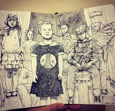 Voici Un Dessin Pas De Moi Avec Olive De La Couverture Du Met 1 Sam Miss Peregrine S Peculiar Children Miss Peregrines Home For Peculiar Peculiar Children
