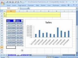 Excel Dynamic Chart 3 Table Feature Excel 2010 2007 List Feature Excel 2003