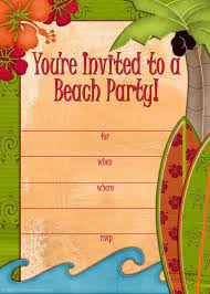 Use free party invitation templates to get party details to guests cheaply, quickly and colorfully. 7 Beach Party Invitations Ideas Party Invitations Beach Party Invitations Party Printables