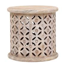 Arlo coffee table elm wood | by black mango. Bagru Side Table In Burnt White Rustic Oz Design Furniture