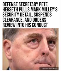 Defense secretary pulls Gen. Milley's security clearance