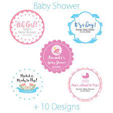 Personalized Baby Shower Mini Favor Circle Labels Stickers On Sale Now From Paperlanternstore Sticker Labels Personalized Baby Shower Baby Shower Labels
