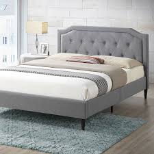 Harrington Tufted Queen Size Bed Poly Bark Queen Size Bedding Queen Bed Frame Queen Upholstered Bed