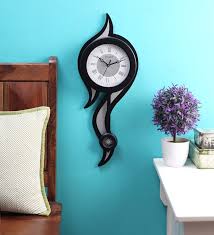 The 10 x 6 louvered wall vents have a plastic damper that will not rust! Buy Brown Wooden 22 X 8 Inch Fancy Roman Digits Hands Black Pendulum Wall Clock By Kaiser Online Pendulum Clocks Clocks Home Decor Pepperfry Product