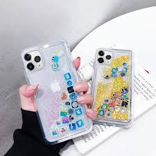 Buy toy story 4 alien forky candy color cover phone case for iphone x xr xs max 6 7 8 plus 6s at praticus.com! Buy Cute App Icon Design Liquid Phone Case For Iphone X Xr Xs Max Liquid Glitter For Coque 12mini 12 11 Pro Max Se 2020 At Affordable Prices Free Shipping Real