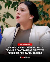 🔴 CÁMARA DE DIPUTADOS RECHAZA CENSURA CONTRA MESA DIRECTIVA PRESIDIDA POR  KAROL CARIOLA Esta mañana la Cámara de Diputados y Diputadas rechazó la  moción de censura contra la Mesa Directiva de la