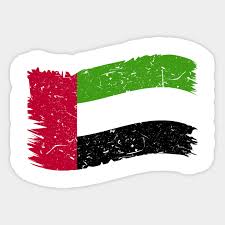 Go here right now to print flags of the united arab emirates, country maps, coloring pages, and more. U A E Flag Design Uae Flag Sticker Teepublic