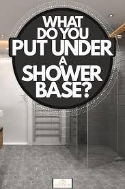 If the hole does not align, trace the hole. What Do You Put Under A Shower Base Home Decor Bliss