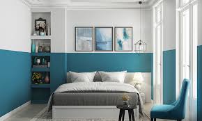 Blue Two Colour Combination For Bedroom
