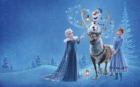download wallpapers elsa olaf anna kristoff 4k olafs frozen adventure 2017 movie 3d animation besthqwallpapers com frozen movie 3d animasyon disney prensesleri