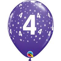 Heliumballonnen 4 Jaar Bestellen Zorg Voor Party Online Feestartikelen En Ballondecoraties