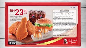 Nampaknya pakej bucket kfc bersama dan berbaloi ini sesuai untuk anda. Print Out Kfc Coupon Voucher For Discounted Rm23 Combo Set Meal Until 31 December 2017