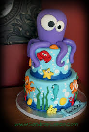 Bizcocho De Baby Shark Fun Undersea Baby Shower Summer Birthday Cake Sea Cakes Ocean Cakes