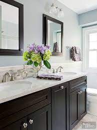 Beige Isnt The Only Option When You Want Peace And Quiet This Bathroom Mixes Muddied U Best Bathroom Paint Colors Bathroom Color Schemes Bathroom Paint Colors