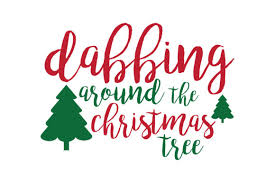 Dabbing Around The Christmas Tree Svg Cut Graphic By Thelucky Creative Fabrica