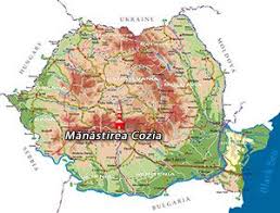 Harta Romania Manastirea Cozia Curtea De Arges Map Romania