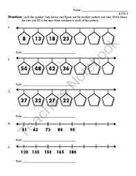 Addition And Subtraction Number Patterns Number Line Third Grade Multiplication Worksheets Addition And Subtraction