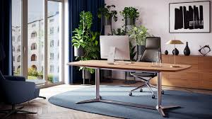 Computer desk workstation with hutch has more compartments in them. Home Office Brunner Group