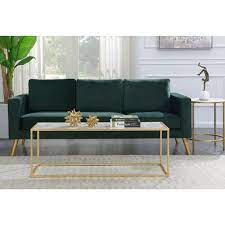Product title modern open box faux white marble and gold coffee table by manor park average rating: Gold Coast Faux Marble Rectangle Coffee Table White Faux Marble Gold Frame Breighton Home Target