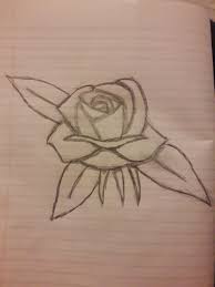Easy Simple Rose Shaded Good For Starters Rose Drawing Simple Simple Rose Drawings