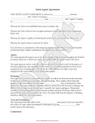 Download our free commission agreement templates. Free Artist Agent Agreement Free To Print Save Download