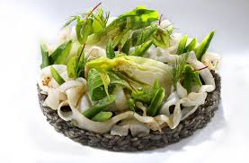 Thierry Marx Le Risoni De Calamar A L Encre Tagliatelles De Seiches Legumes Croquants Ingredients Pour 5 Personnes 500g Risoni Calamar Recettes De Cuisine