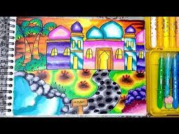 Gambar gambar masjid kartun berwarna ini sanggup kalian download dan kalian simpan dengan langkah klik kanan pada maouse dan klik save. Contoh Gambar Gambar Masjid Untuk Mewarnai Anak Sd Kataucap